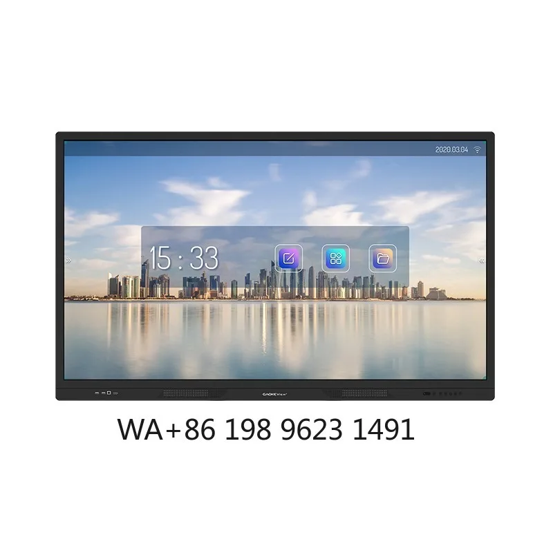 86 Inch 4K Interactive Flat Panel Touch Screen Smart LED Whiteboard for Classroom Conference Education view 5