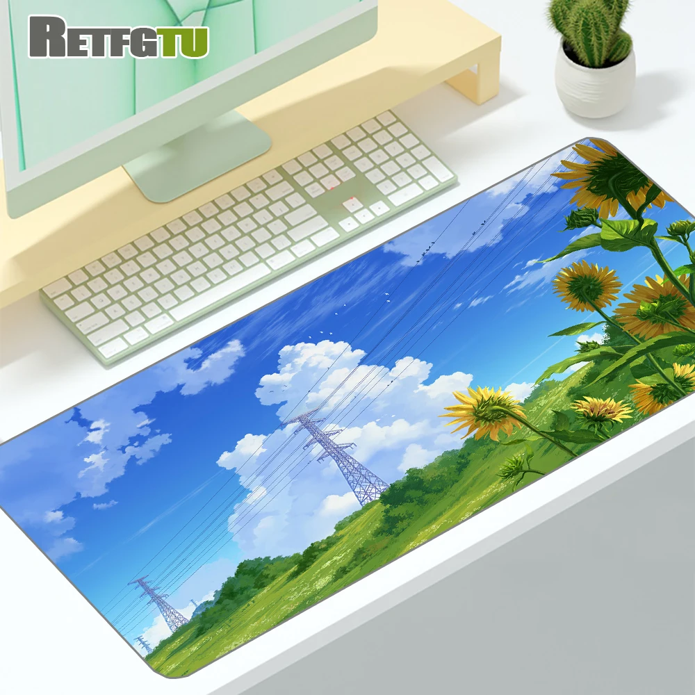 

Oversized Beautiful Pattern Mouse Pad Desk Pad Lovely Anime Cool Ninja Mouse Pad HD Print Computer Gamer Locking Edge Mouse Mats