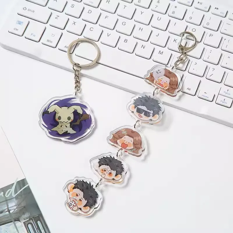 

Custom Keychain Cartoon Acrylic Key Chain Photo Customized Anime Charms Hologram Clear Personalized Designer Car Keychains