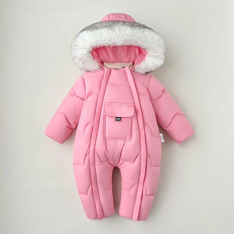 

New Autumn and Winter Baby Jumpsuit Down Cotton Jacket Boy's Baby Jumpsuit Gril's Jumpsuit for Outdoor Activities