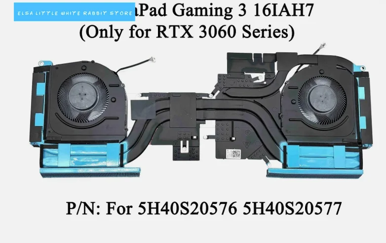 

FOR Lenovo IdeaPad Gaming 3 16IAH7 RTX 3060 CPU+GPU Heatsink Fan 5H40S20576 5H40S20577