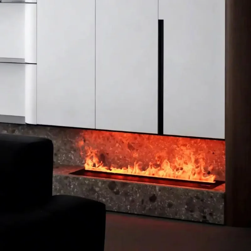 CRUISE Intelligent Voice Control 6th Grade Monochromatic Flame  Atomization Flame System 1900mm 3d Atomizing Fireplace