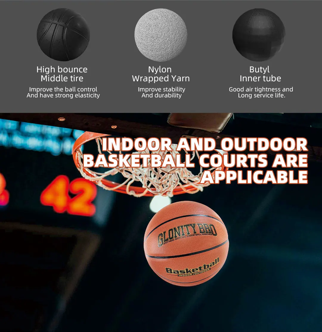 Maßgeschneiderte Basketbälle, Größe 7, Leder, verschleißfest, Spieltraining, Standardball, hochwertige Teambälle für Herren und Damen, Braun – Detail 9