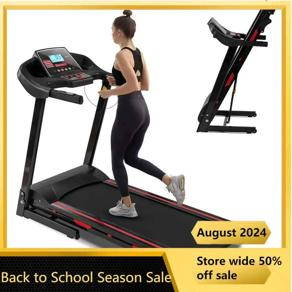 

Bluetooth Connectivity, 3.5HP Motor-Perfect for Small Spaces, Compact Folding Treadmill for Home - 330 LBS Capacity with Incline