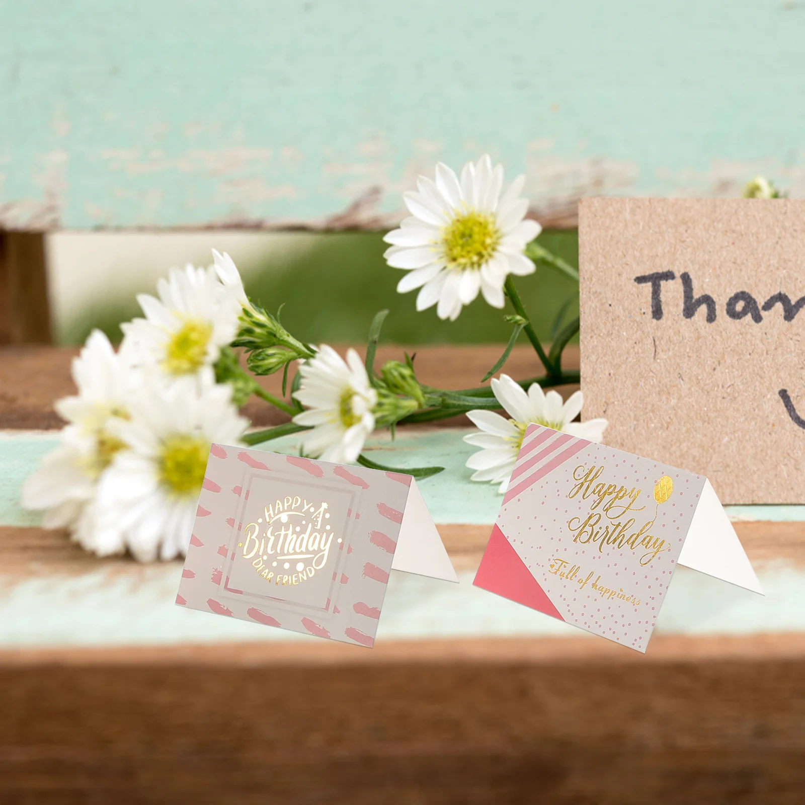 

60pcs Bulk Paper Greeting Card For Happy Birthday Cards Students Birthday Blessing Gift Cards Printing Supplies