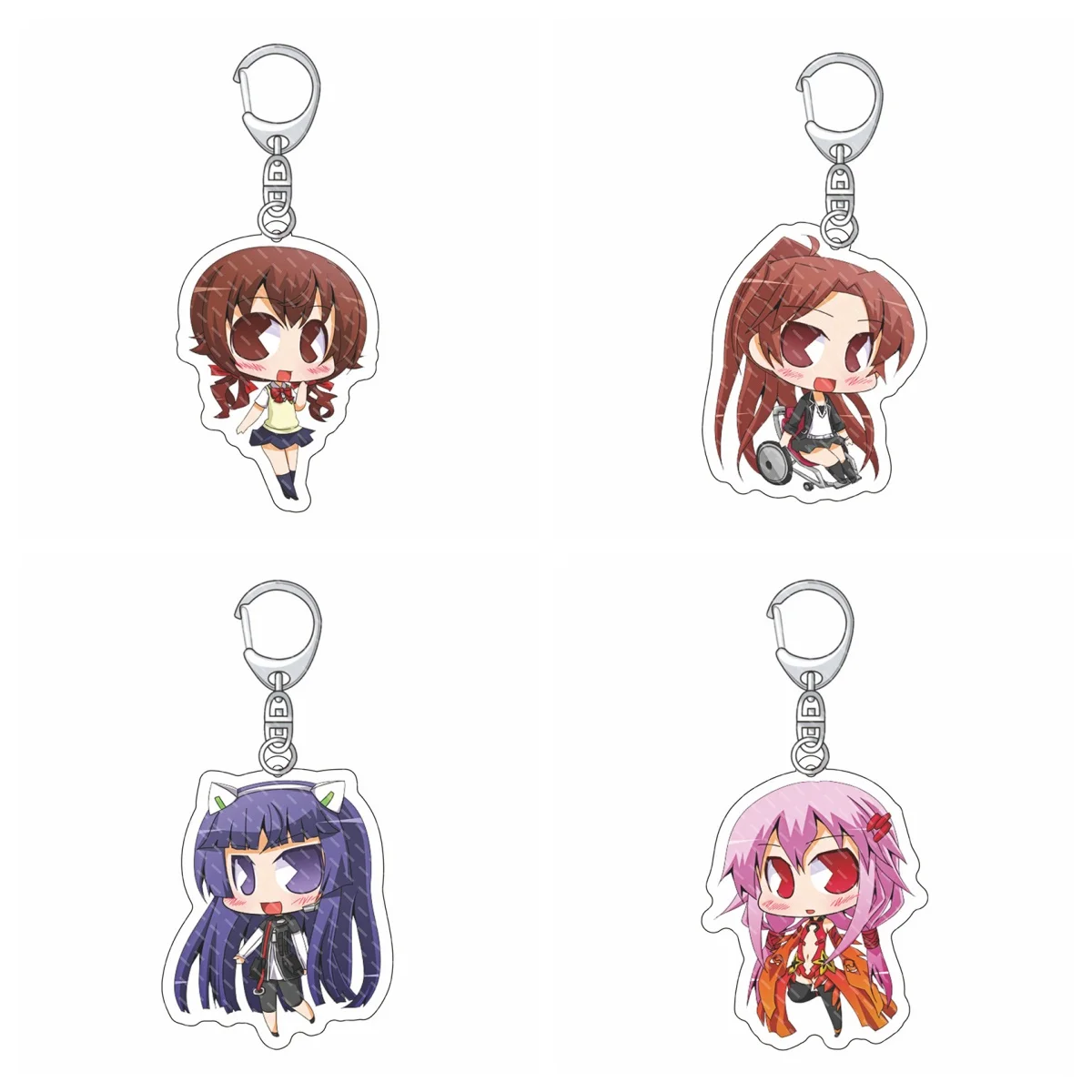 

Anime Guilty Crown Falin 6cm Acrylic car Key king Ornament Adornment bag Keychains Gifts