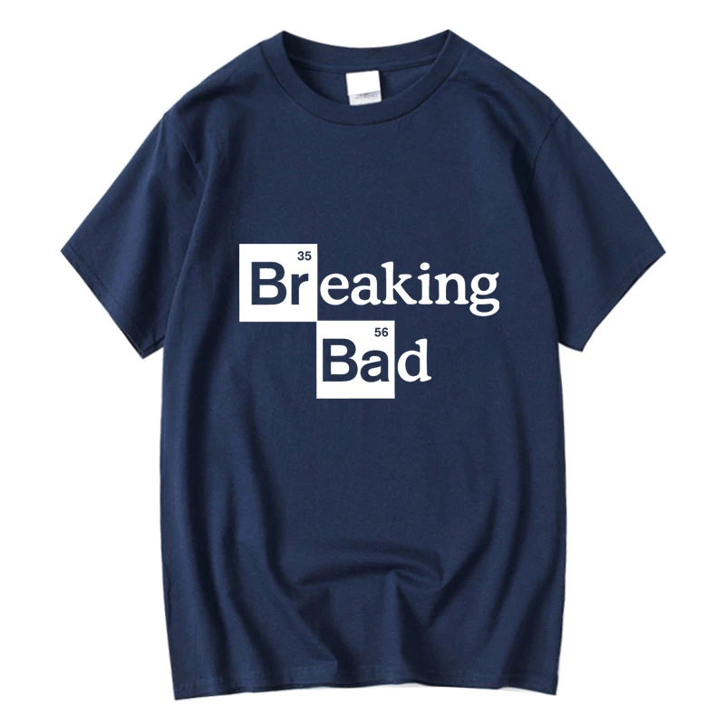 High Quality 100% Cotton Men's T-Shirt O Neck Heisenber Customizable Design Hand-Painted Unique Style Clothing