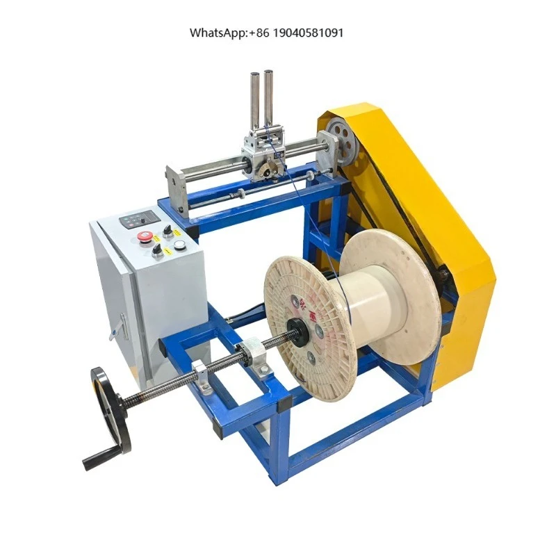 QP500  Aluminium Wire  Copper Winding Machine  0.1-30MM  Steel Rope Rewinder Machine Cable Take up Winder Machine