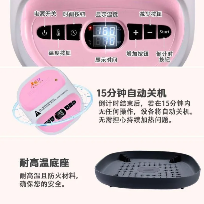 Heat Transfers Printing Equipment Portable Semi-auto Hot Stamping Ironing Machine Handheld Thermal Press for DIY Pattern