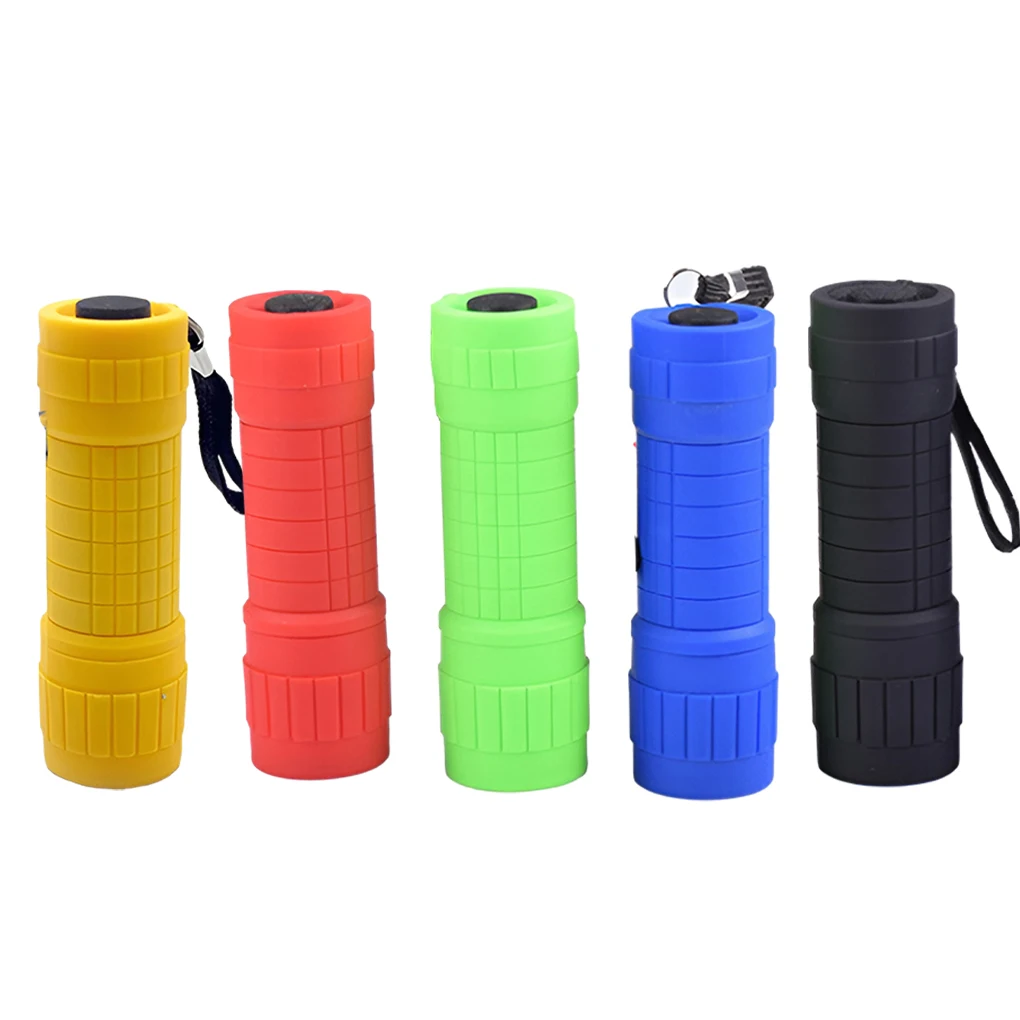 2/3/5 ABS Compact And Durable LED Flashlight - For All Types Of Activities Flashlight Set Outdoor Torch Multi-functional Black