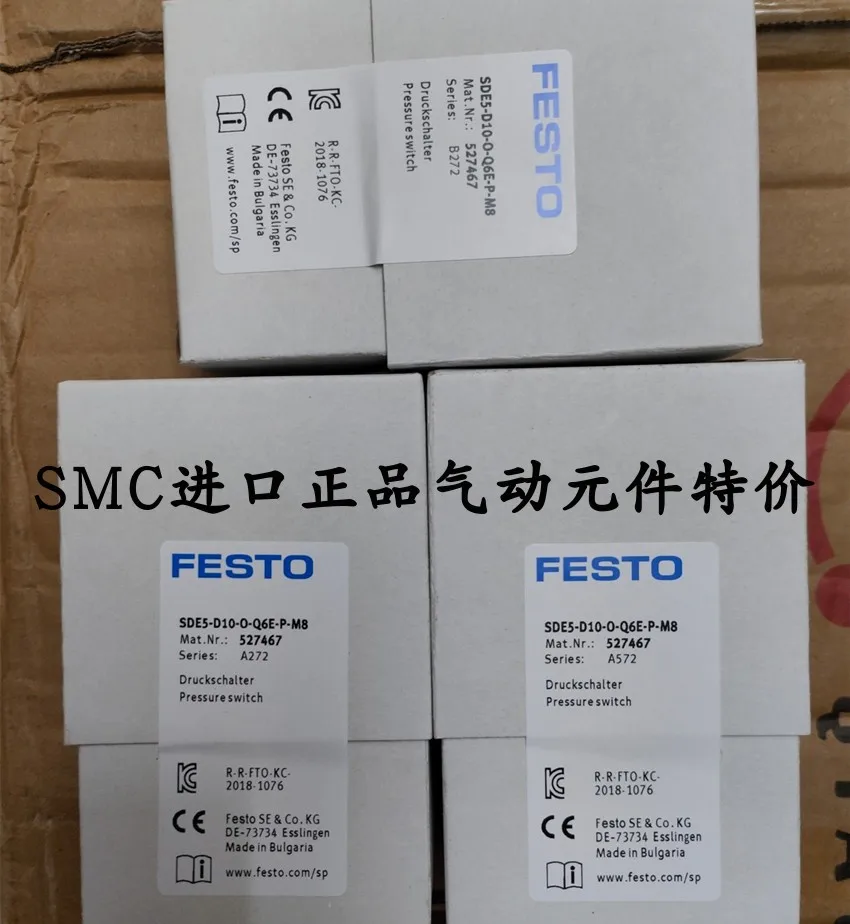 

Festo Pressure Sensor SDE5-D10-0-Q6E-P-M8 527467 On Sale