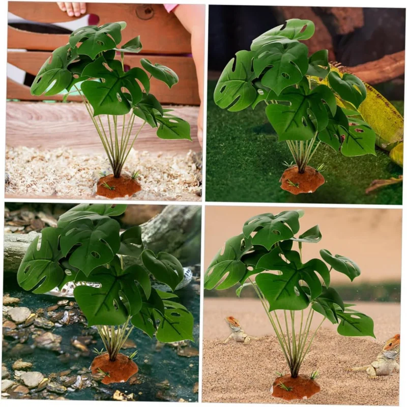 

Reptile habitat decoration, safety decoration for amphibians, snake lizard turtle smooth climbing decoration