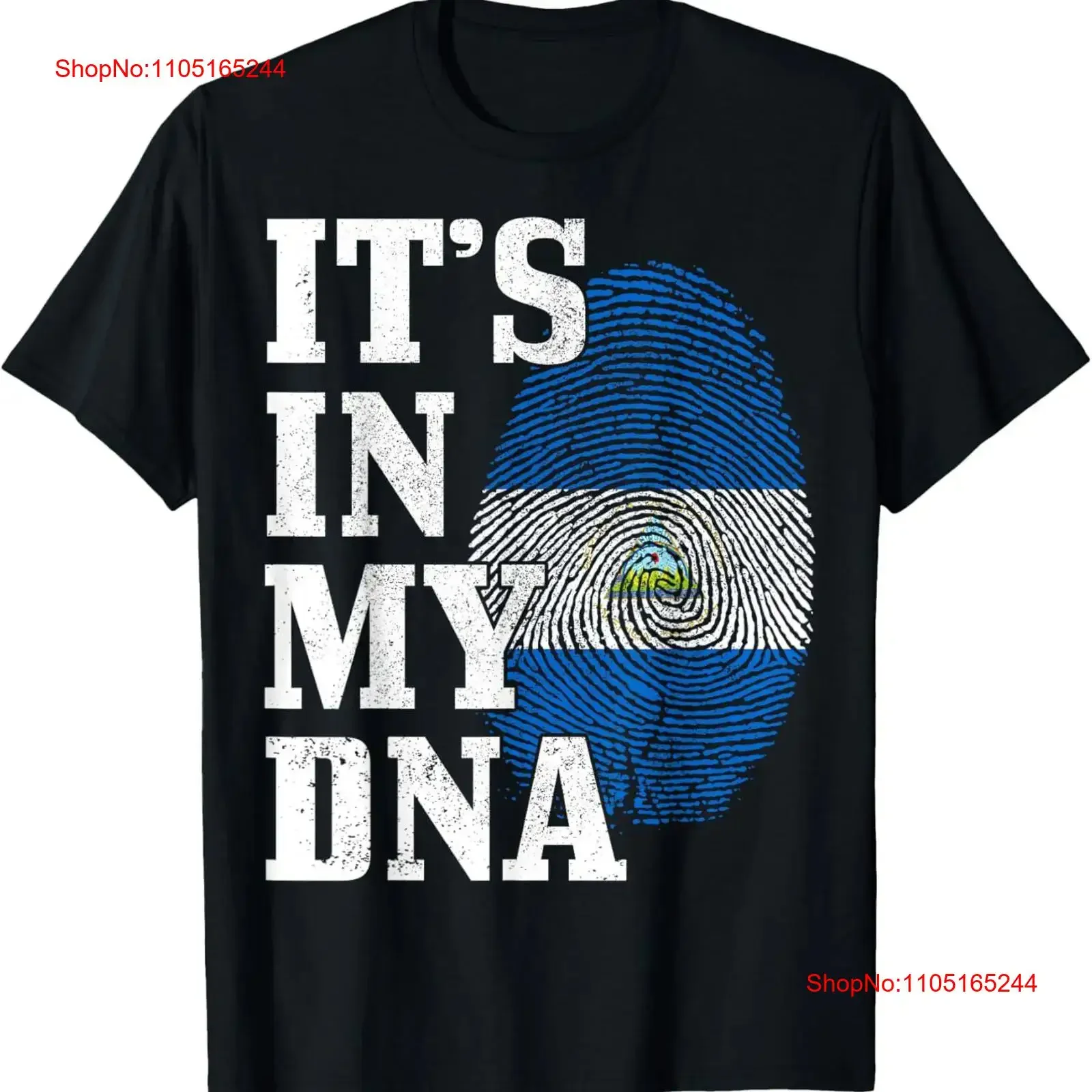 Nicaragua It's In My DNA Flag Bandera Nicaraguan Pride Nica T Shirt  vintage Washed designer clothes homme Slightly
