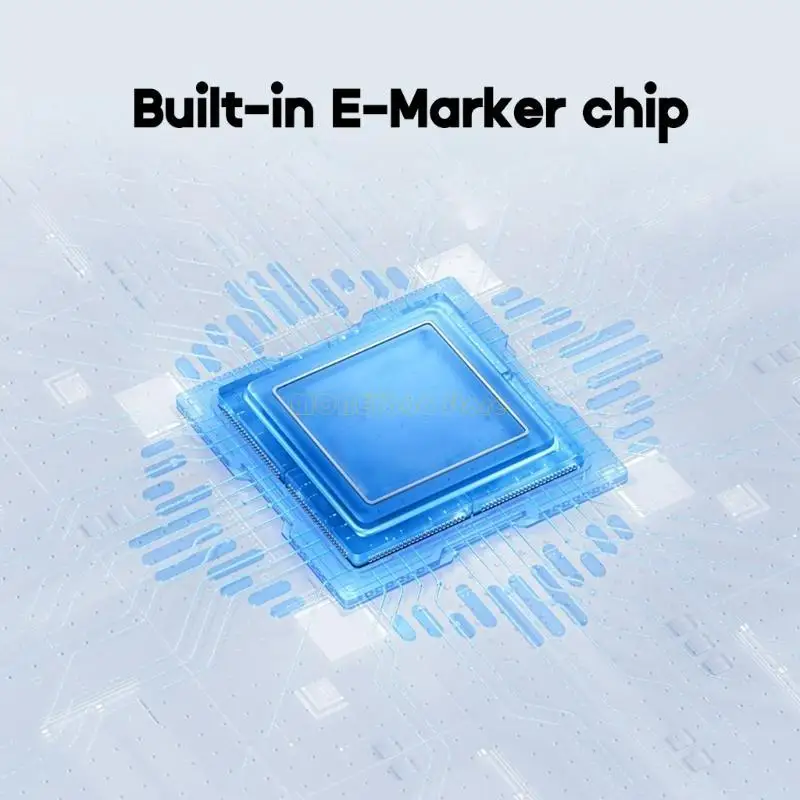 F62C Nuevo PD240W USB4.0 Línea carga rápida typec a typec 5A 48V Línea datos Macho