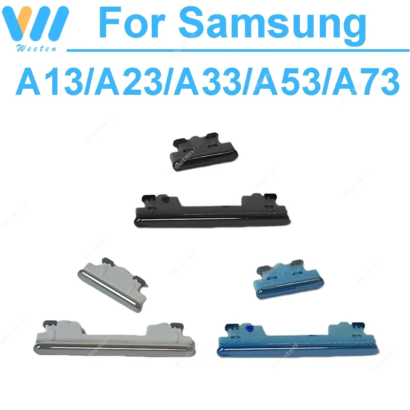 Side Power Volume Buttons For Samsung Galaxy A13 A23 A135F A33 A336E A53 A536B A73 A736B Power On Off Volume Up Down Button Keys