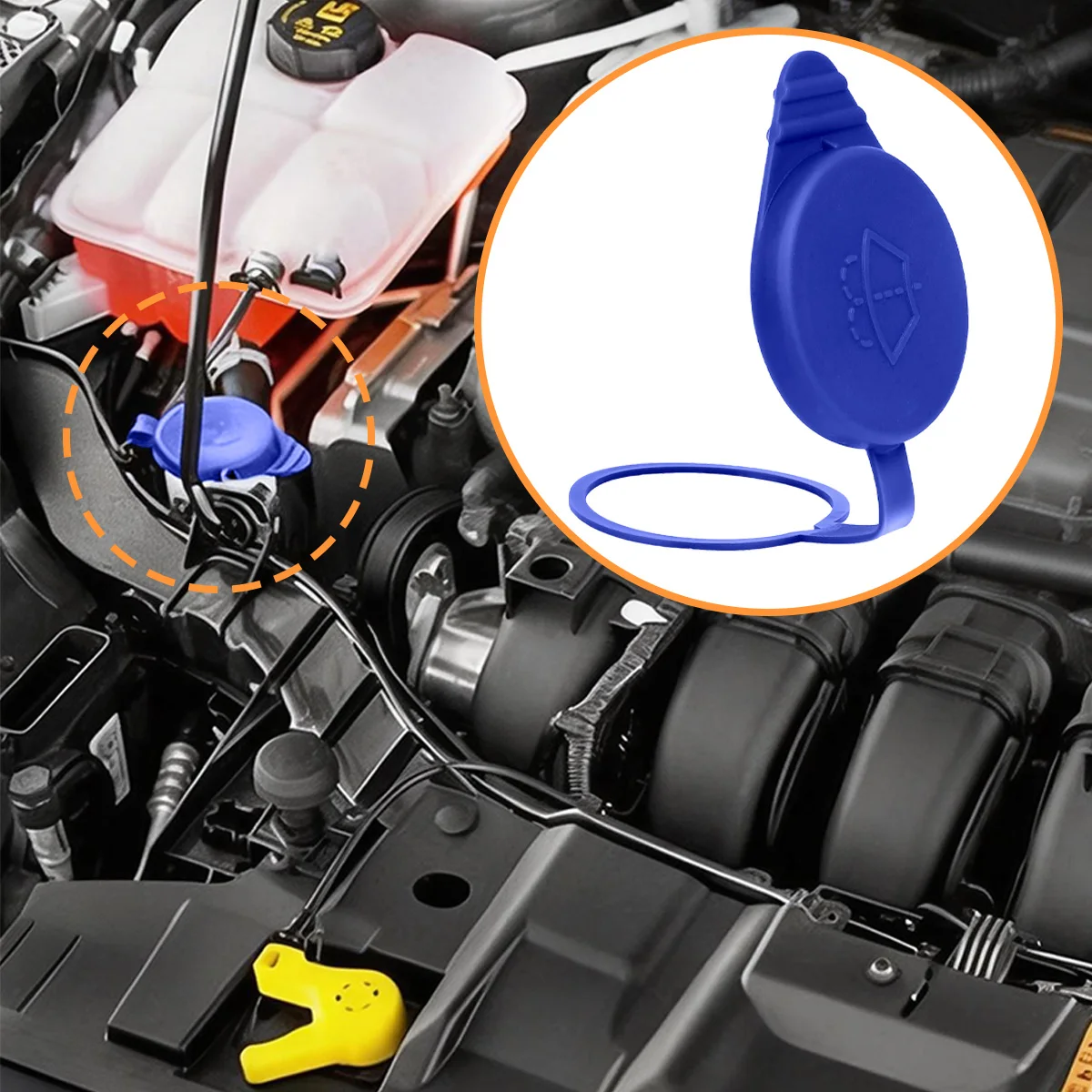 Wasserspeicherkappe für die Windschutzscheibe, passend für Ford Focus MK3 2012-2018 Transit Connect 2018-2020, CP9Z-17A605A, KT1Z17632A, Zubehör – Detail 5