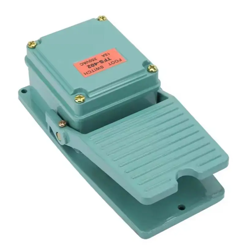 

AT21-1NO 1NC Momentary Foot Controller Pedal Switch Non-Slip Aluminum Alloy Electric Power Foot Pedal Switch
