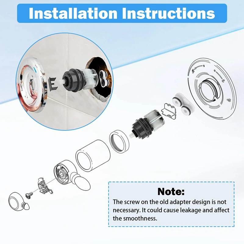 RP46463 For Delta Shower Cartridge Replacement Accessories For Delta Monitor 17 Series(2006-)Function Bath Tub And Shower Faucet