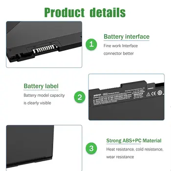 Baterie CS03XL pro HP Elitebook 840 848 850 745 755 G3 G4 ZBook 15u G3 G4 řady HSTNN-UB6S 800231-141 800513-001 10 nejlepší prodej Baterie pro HP EliteBook 840 - №7