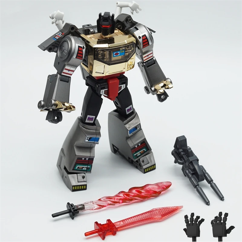 【In Stock】MHZ TOYS Transformation MH-MINI-09C Grimlock Dinosaur Metallic Ver. Deformable Robot Action Toys