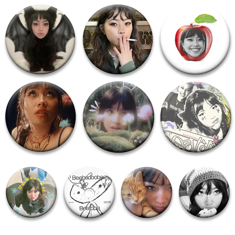 I Love My Girlfriend Beabadoobee Talk Album Cover Brooches Funny Meme Badge Bag Decor Beabadoobee Beatopia Pins Jewelry Gifts