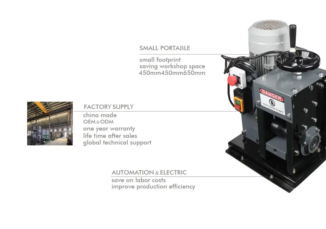 V-060 2-60mm Hot Sale Full Automatic Wire Strip Wire Stripping Machine Plastic Insulation Cable Stripper