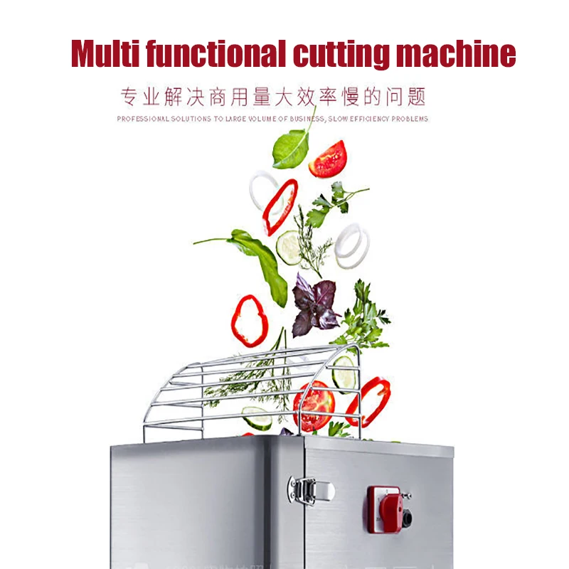 

Multifunctional Commercial Vegetable Cutting Machine Electric Slicer Shredder Cabbage Cutter