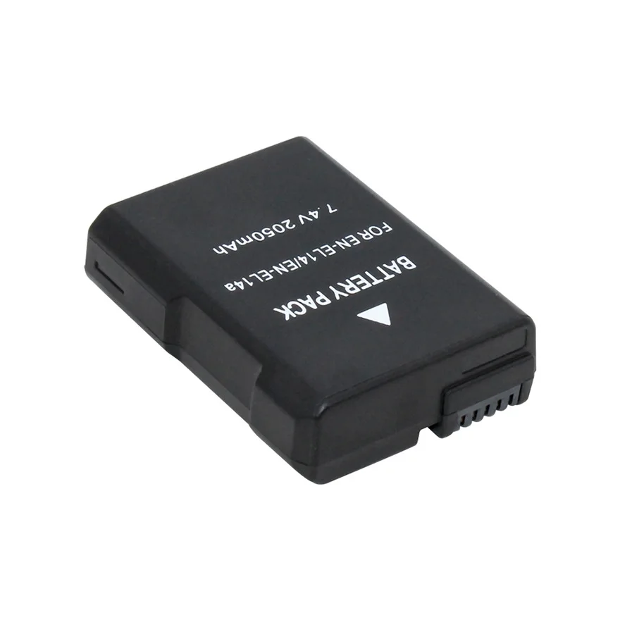 2050mAh 7.4v Rechargeable Camera Battery Pack EN-EL14 EL14a For Nikon DF d3100 d3200 d3300 d5100 d5200 d5300 d5500 DSLR Camera