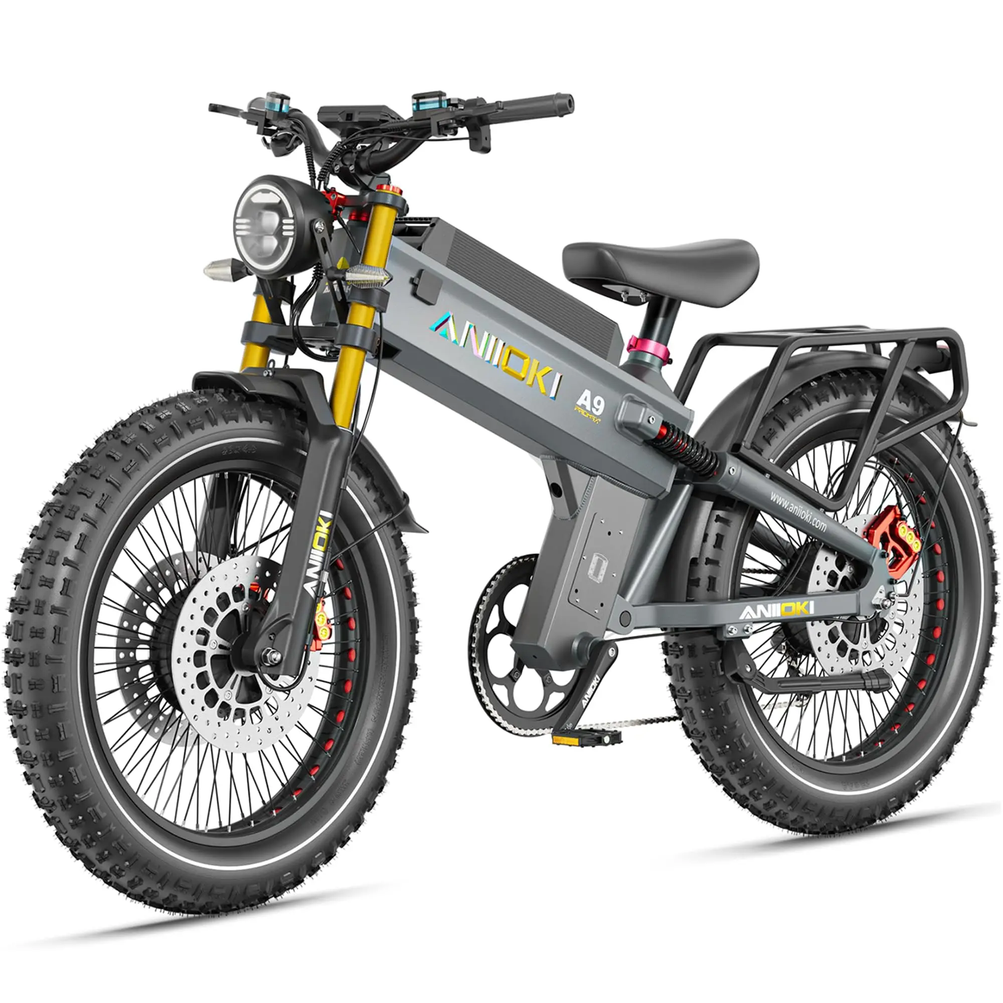 6000/7000W Dual Motor Electric Bike,46MPH 300Miles Long Range eBike,60/72V 70Ah/80Ah Battery,7-Speed,26×4.8" Fat Tire El image 3