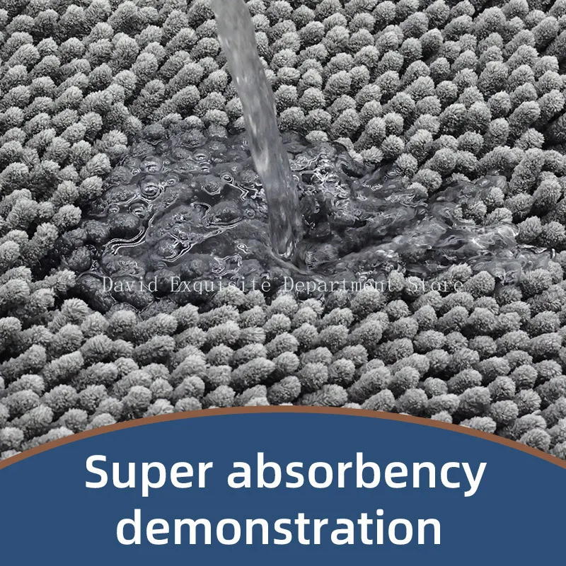 Mata łazienkowa imitująca kaszmir, gruba, półokrągła, antypoślizgowa, urocza, pluszowa mata pod drzwi.