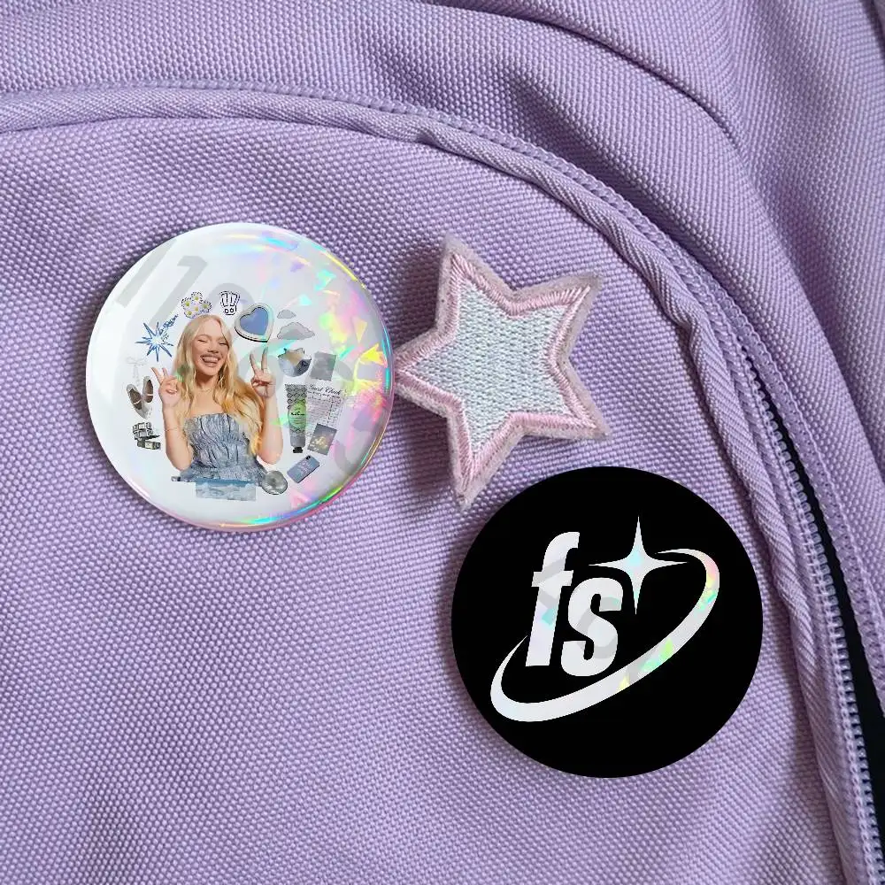 F-Freya S-Skye 58mm Badge Brooches on Backpack Clothes Handmade Round Enamel Pins