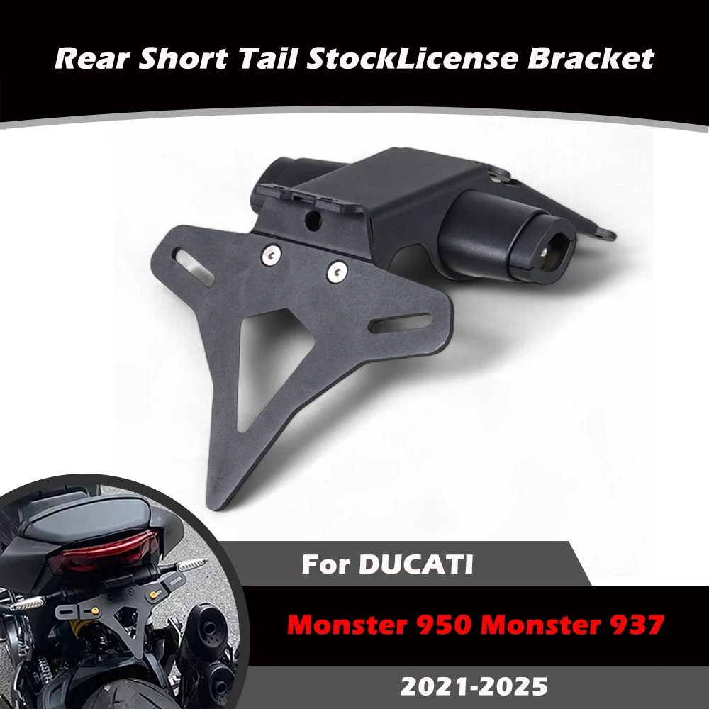 high-quality-motorcycle-rear-short-tail-stock-license-plate-holder-bracket-for-ducati-monster-950-monster937-2021-2025