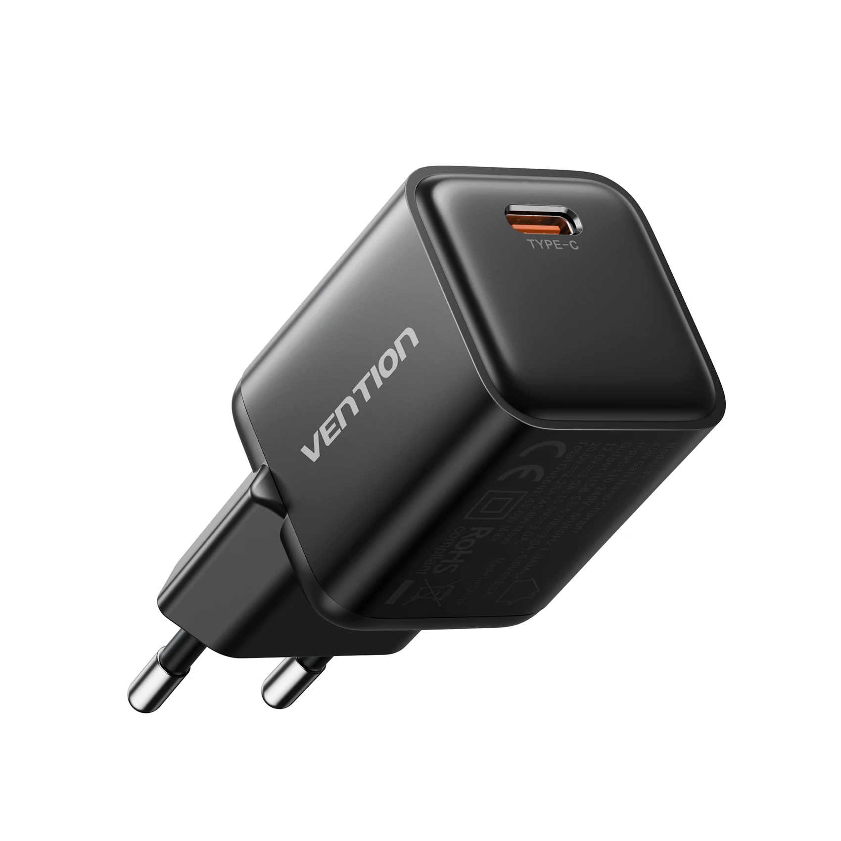 Ładowarka Vention 45W GaN do iPhone 18, 17, 16 Pro Max, szybka ładowarka do telefonów Samsung Galaxy, ładowarka USB-C, przenośna ładowarka PD. — zdjęcie produktu 7