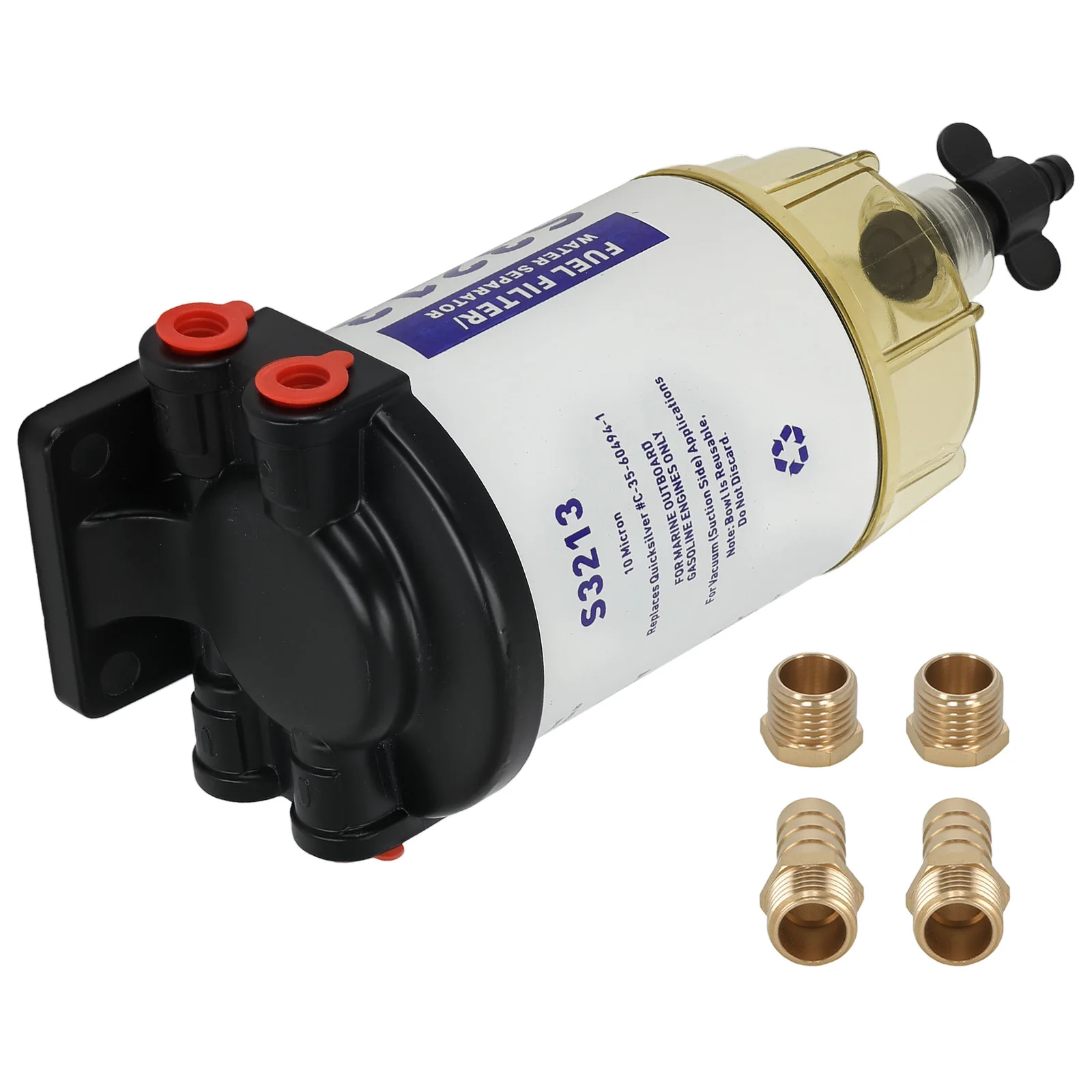 

Universal Fuel Water Separator S3213 for Mercury Yamaha Marine Outboard Motor