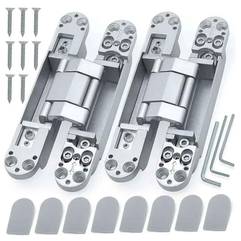 80KGHidden Folding Wood Door Heavy Duty Hinge Concealed Furniture Hardware Cabinet Hinge