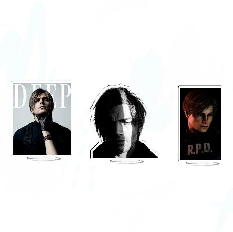 Resident Evil Biohazard Leon S. Kennedy Standee Acrylic Standee Classic Game Character Desktop Display Stand Collectible Stand