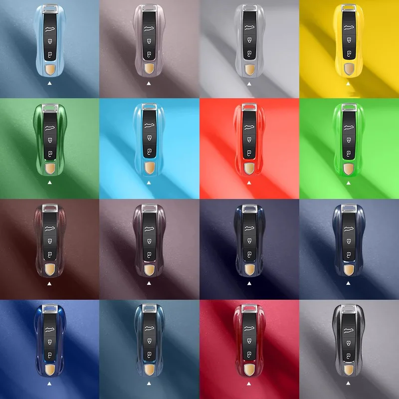 

Suitable for Porsche keycase Cayenne Macan Panamera 718Taycan911 keychain bag color change