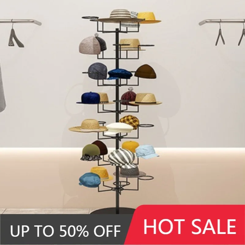 Cap Storage Stand Organizer Display Caps Holder Mobile Metal Hat Organizers Adjustable Hats Organization Support With Wheels