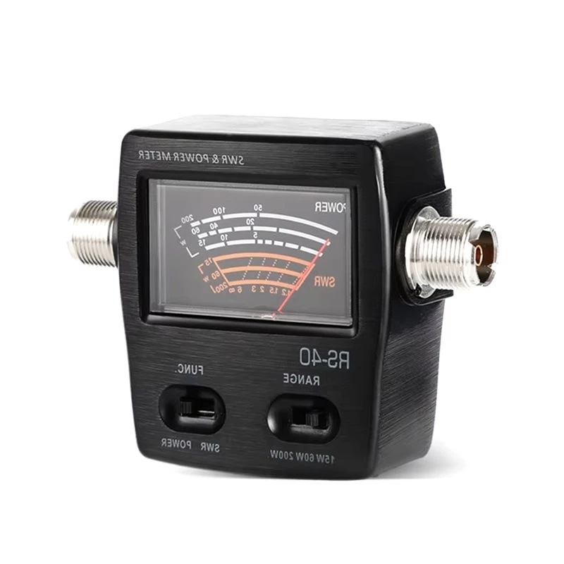 T31C-Standing Wave Meter RS-40 Power SWR Meter 140/430Mhz 200W UV-Band Dual-Segment For Walkie Talkie