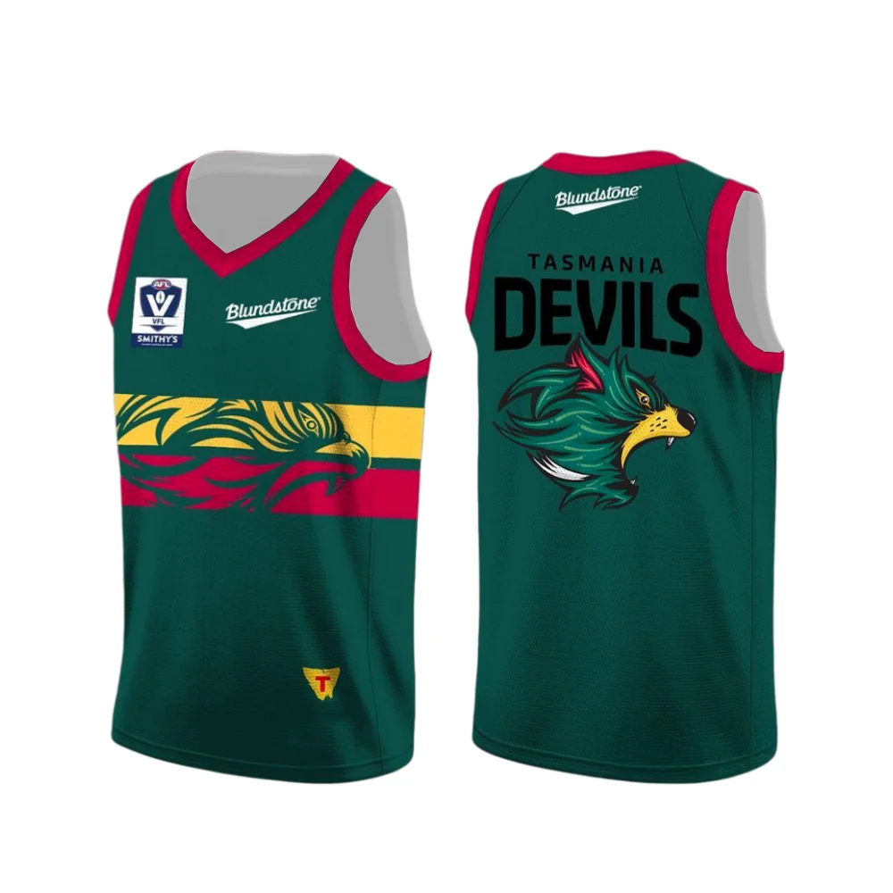 Herren-Tasmania 2026 Neues Fußballtrikot Geschenke für Fans Basketball Fitness Tanktop Sommer Atmungsaktives Schnelltrocknendes Ärmelloses T-Shirt – Detail 4