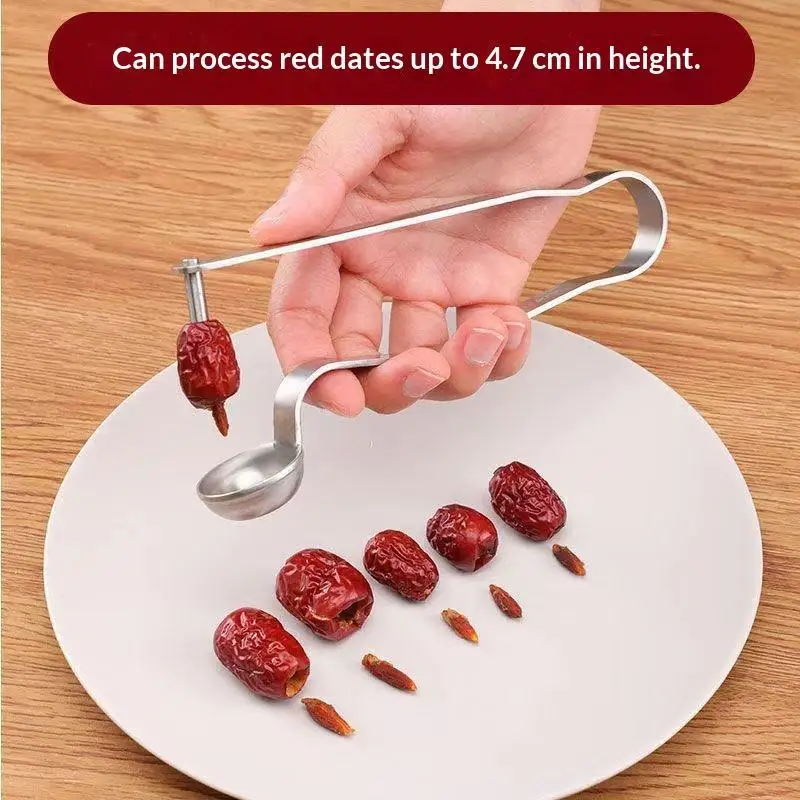 Stainless Steel Red Date Pitter Tool Seed Corer Kitchen Gadget Accessories Gift
