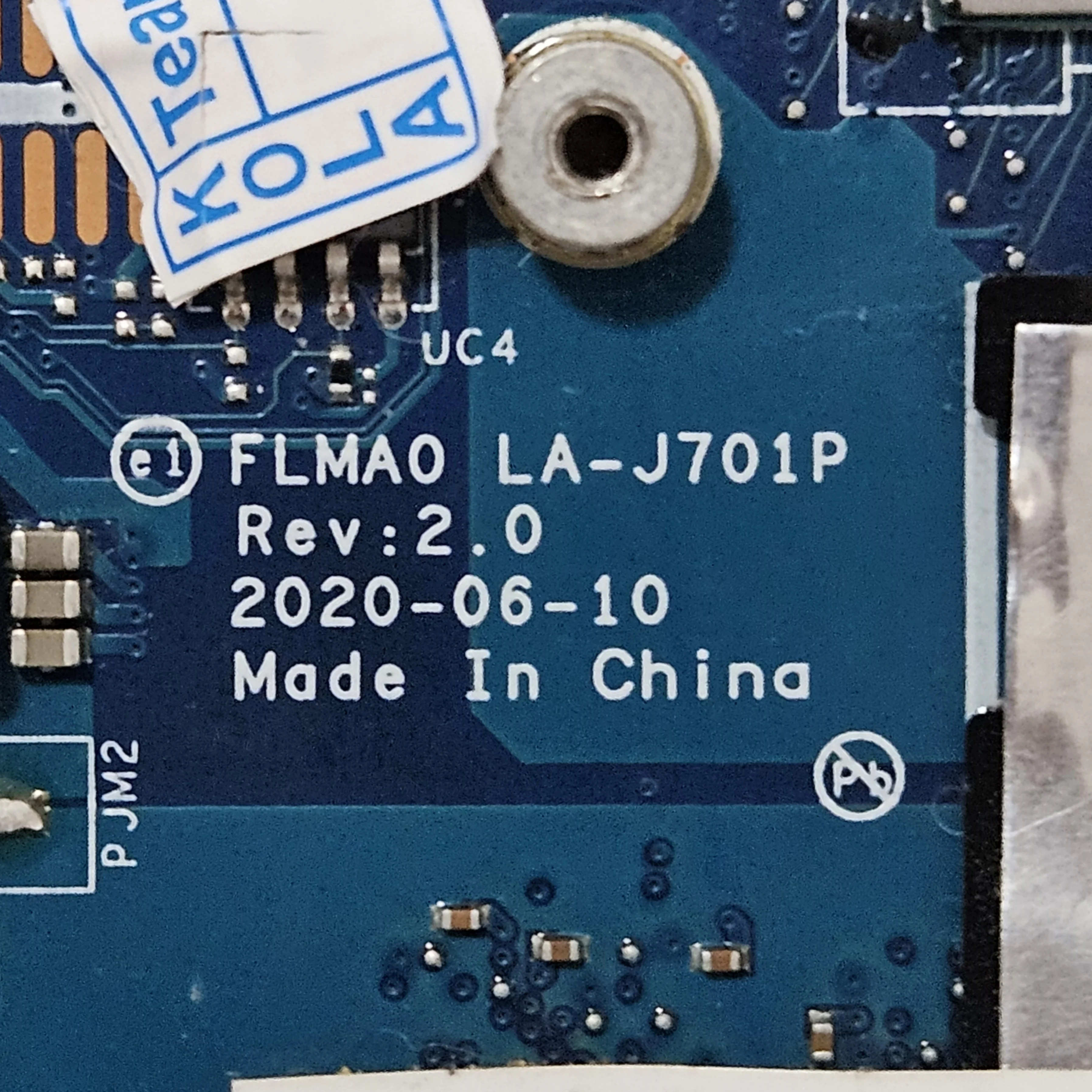 Imagem -03 - Placa-mãe Portátil para Lenovo Ideapad 5b21a98877 5b20z56966 Ideapad 514alc05 5-14are05 Flma0 La-j701p Amd r3 r5 r7 Cpu 8g 16g Ram