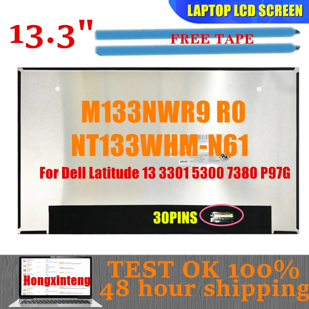 tela lcd para dell latitude 13 3301 5300 7380 p97g 133 1366x768 n133nwr9 r0 30pins 01