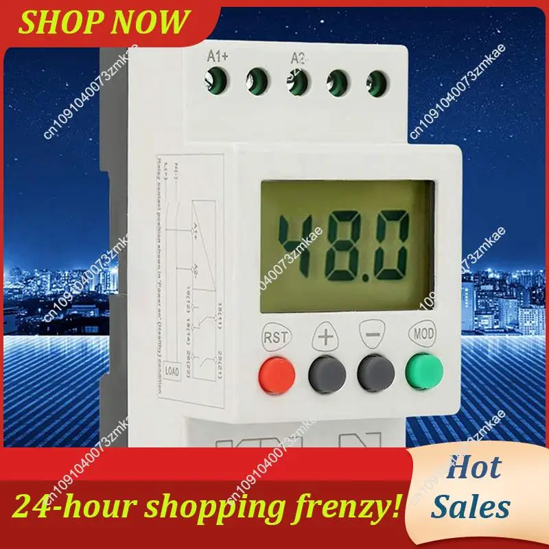 Daily Sale 4X Voltage Detection Relay SVR1000 Voltage Protection Digital Single Phase Monitoring Protection Relays,ACDC 24-48V