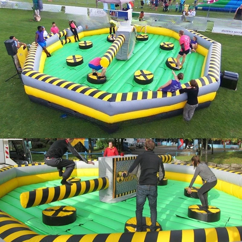 Inflatable Rotary Rod Machine Toy Rotary Machine Large Turntable Jumping Machine Large Outdoor Machinery Amusement