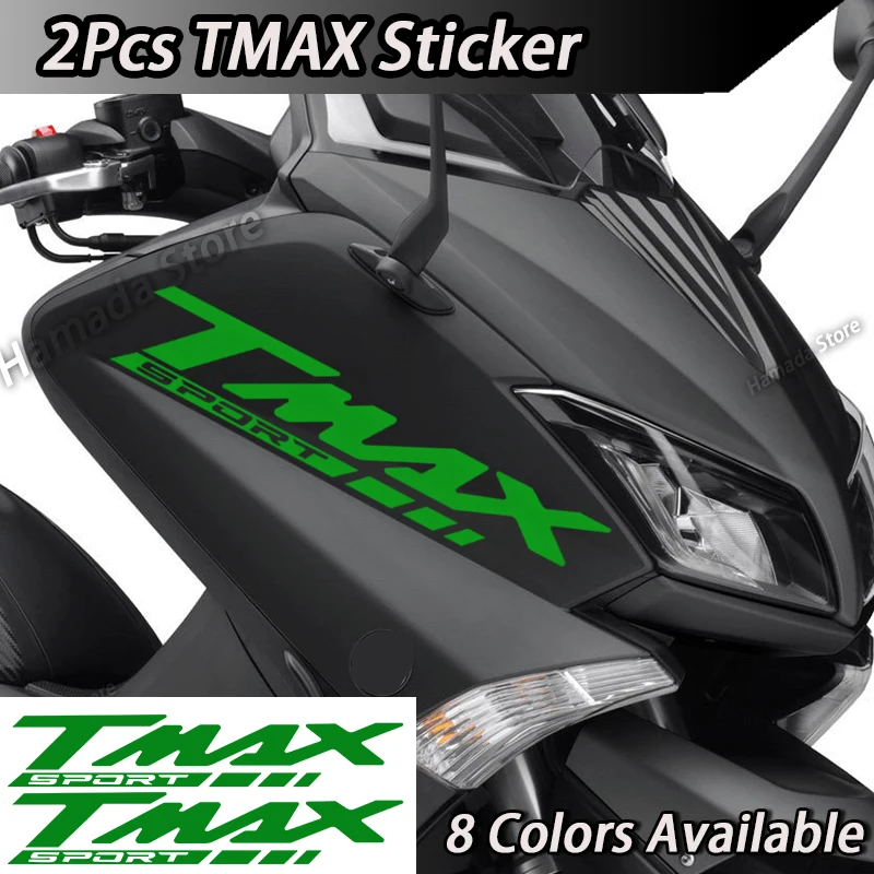 Motorcycle Scooter Stickers TMAX Front Stripe Fairing Decals Waterproof Accessories For YAMAHA TMAX  530 500 560 530SX Tech MAX