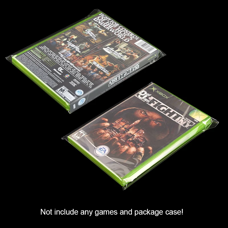 100 unids/pack caja de juego de CD fundas de bolsa de plástico OPP resellables para Sony PS2 PS3 PS4 PS5 XBOX 360 XBOX ONE accesorios de almacenamiento