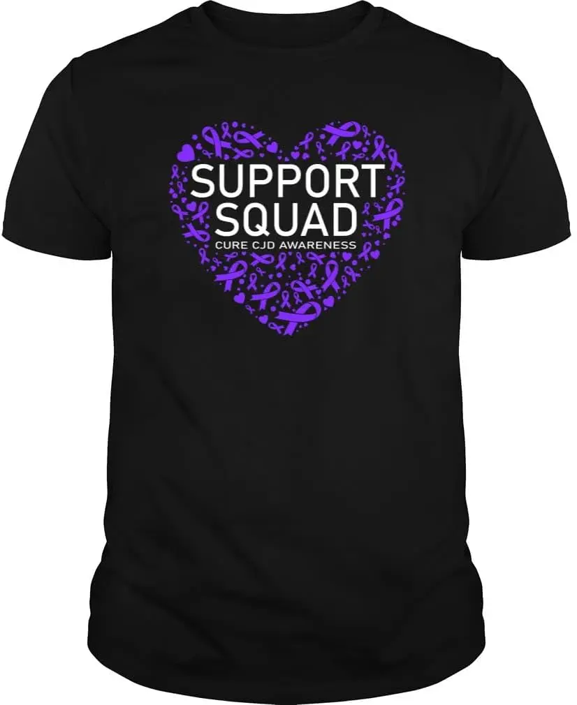 Support Squad Cure CJD Awareness Heart Unisex T-Shirt