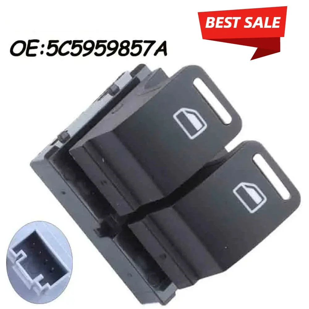 

Car Auto accessorie Master Power Window Switch Button 5C5959857A 5C5 959 857 A For VW Beetle Cabrio 2013 2014-2019
