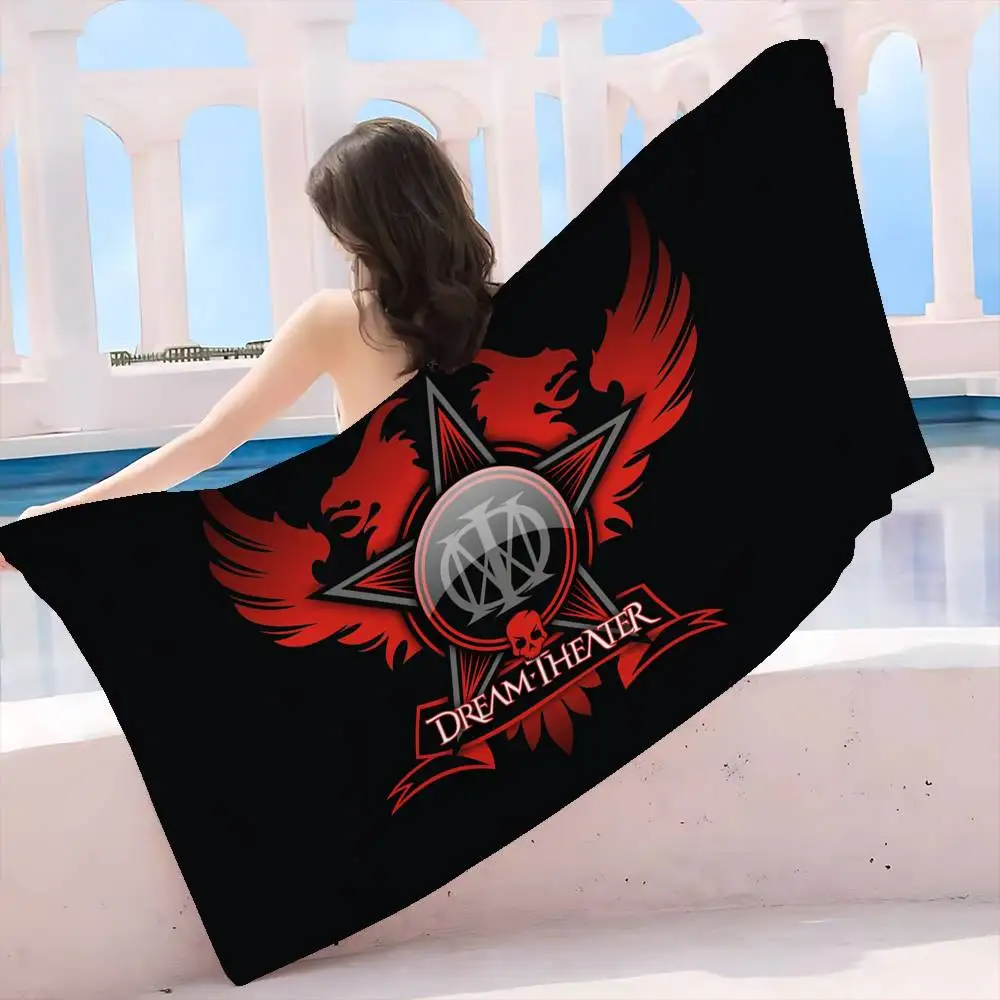 D-Dream Theater Heavy Rock Band Beach Towel Colorful Bath Towels For Girl Microfiber Quick Dry Custom Sand Free Beach